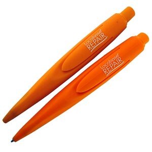 Custom Ballpoint Pen w/ Tapered Barrel - Orange