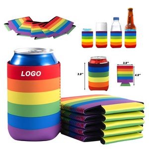 12 Oz. Pride Rainbow Neoprene Can Cooler Sleeve