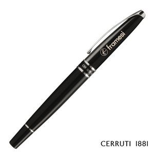 Cerruti 1881® Silver Clip Rollerball Pen - Black