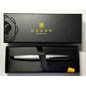 Cross ATX Brushed Chrome With Diamond Pattern Ballpoint Pen