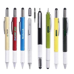 6 In 1 Multi Function Tool Pen