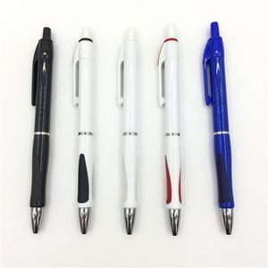 Class click action plastic ball pen with rubber grip