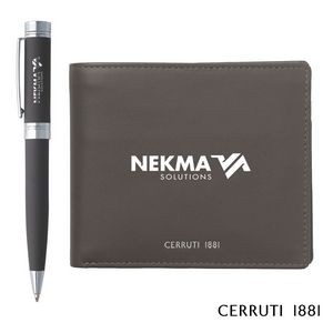 Cerruti 1881® Zoom Card Wallet & Fountain Pen Gift Set - Navy