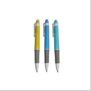 Classical Ballpoint Pen with Antiskid Sleeve Colorful Ink