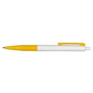 Plastic Retractable Ballpoint Click Pen w/ Knobby Grip