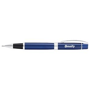 Sheaffer® 300 Glossy Blue Rollerball Pen With Chrome Plated Trims