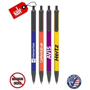 Closeout Certified USA Made - Black Trim - Click-A-Stick Pens with Pocket Clip - 123B