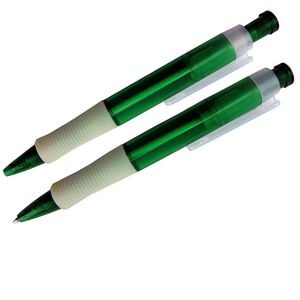 Custom Ballpoint Click Pen w/ Ridged Grip