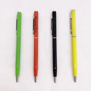 Slim Metal ballpoint pen with twist action