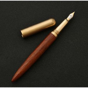 The Hemmingway Handmade Cherry Wood & Brass Fountain Pen (15Cmx13Mm)