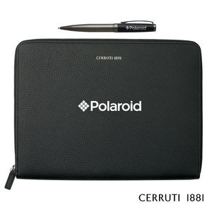 Cerruti 1881® Hamilton Ballpoint Pen & A4 Conference Folder Gift Set - Black