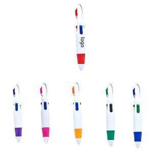 Mountaineering Buckle Four Color Plastic Pen