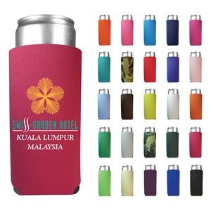 Screen Printed Collapsible 12 Oz. Slim Foam Can Cooler