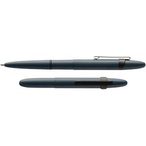 Elite Navy Cerakote Bullet Space Pen with Black Clip