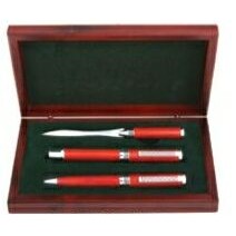 WPTK Rosewood Ballpoint Pen, Roller Pen or Letter Opener in Wood Box