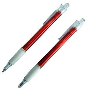 Custom Ballpoint Pen - Translucent Red/White