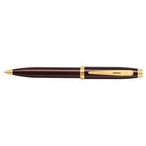 Sheaffer 100 All Brown with Gold Trim Ball point