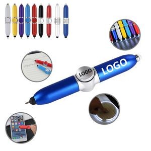 Multipurpose Led-Lit Fidget Spinner Stylus Pen