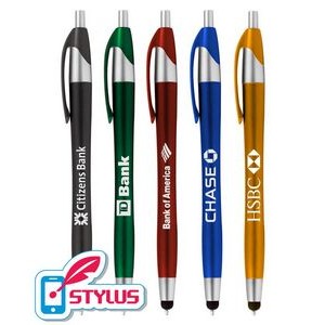 Metallic Colored - Elegant - Stylus Clicker Pen