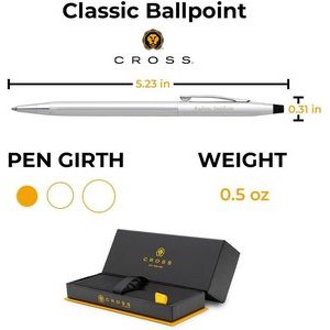 A.T. Cross Classic Century Lustrous Chrome Ballpoint Pen