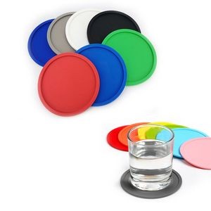 3.7'' Non Slip Coasters Silicone Drink Cup Mat