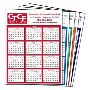 Lowest Price Yearly View Wall Calendar