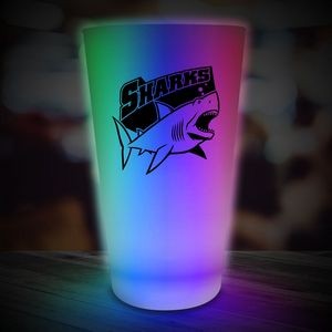 16 Oz. Multi-Colored Neon Look Pint Glass