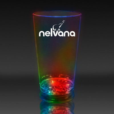 16 Oz. Pad Printed Multi-Color Light-Up Pint Glass