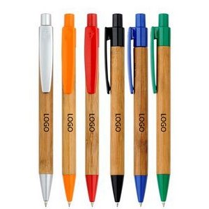 Classic Pressed Action Bamboo Ballpoint Pen