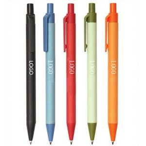 Colored Craft Paper Pressed Action Ballpoint Pen
