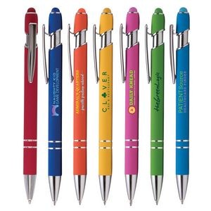 Stylus-3061 Bright Soft Touch Aluminum Ballpoint Pen