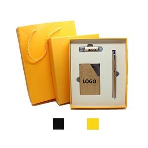 Usb Drive Card Holder With Pen Business Gift Box