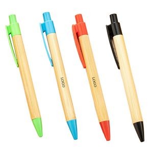 Bamboo Retractable Eco-Pen