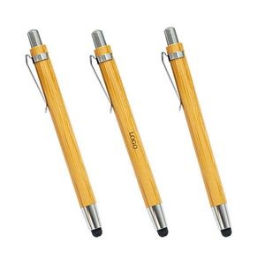 Soft Touch Stylus Bamboo Pen