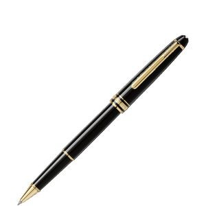 Montblanc Classique Rollerball Black and Gold Trim Pen