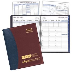 Time:Master Time Management Planner w/ Carriage Vinyl Cover