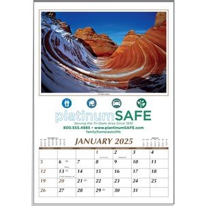 Scenic Treasures Executive 12 Sheet Calendar w/Full-Color Imprint