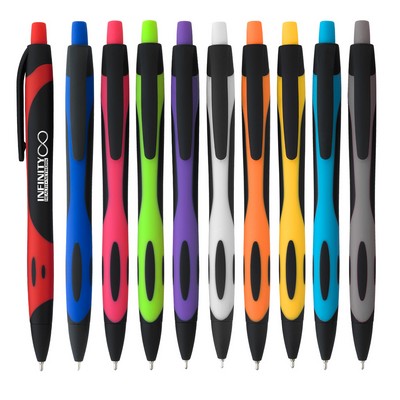 Two-tone Sleek Write Rubberized Pen