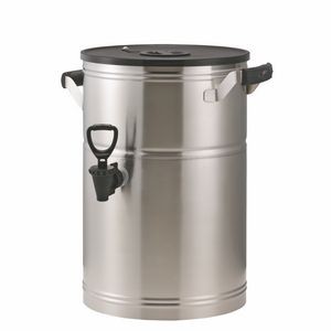 Brushed Stainless Round Tea Urn (3 Gallon)