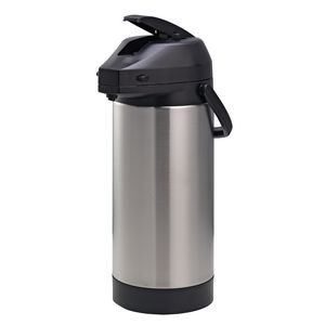 3.8 Liter Lock N' Carry Stainless Steel Lined Airpot w/Lever Pump Lid (Brushed Stainless)