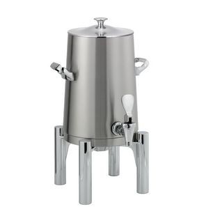 Round Flame Free™ 1.5 Gallon Thermo-Urn™ w/Classic Lid (Brushed Stainless)