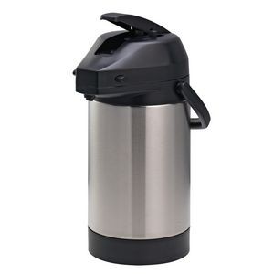2.5 Liter Lock N' Carry Stainless Steel Lined Airpot w/Lever Pump Lid (Brushed Stainless)
