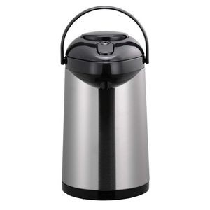 2.2 Liter SteelVac™ Glass Lined Airpot w/Push Pump Lid (Brushed Stainless)