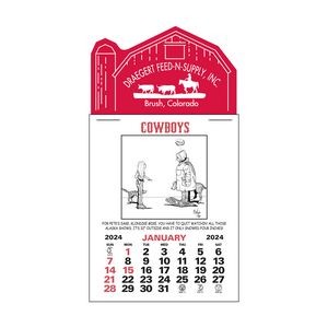 Press-N-Stick� Header Cowboy Calendar (12-Month)