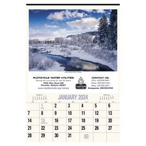 Scenic America® Executive-White Ad Calendar