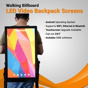 32" - LED Video Backpacks Without Touchscreen