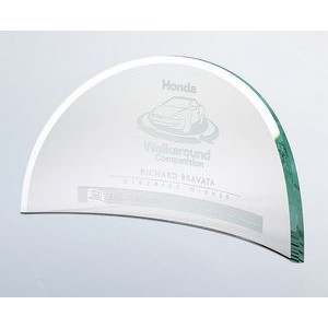 Supreme Beveled Moon Jade Glass Award, Medium (12