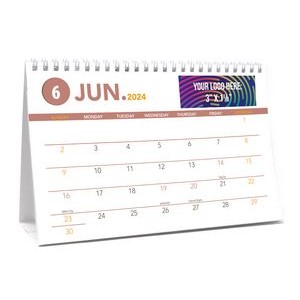 Mid Size 12 Photo Custom Desk Calendar (8 1/2