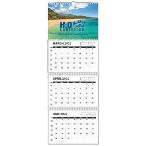 Single Photo Custom 4 Panel Wall Calendars (14
