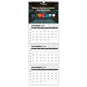 Single Photo Custom 4 Panel Wall Calendars (11